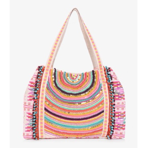 America & Beyond Handbags - 🆕 America & Beyond Embellished Tote Bag